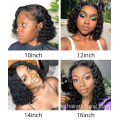 Raw Indian Virgin Human Hair Lace Frontal Wig for Black Women HD Full Lace Front Wig Deep Wave Curly Bob Closure Wig